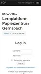 Mobile Screenshot of moodle.papierzentrum.org