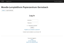 Tablet Screenshot of moodle.papierzentrum.org